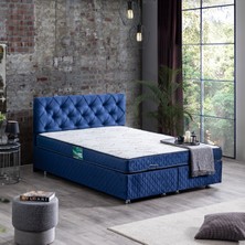 Setay Vita İkili Set Çift Kişilik Baza Başlık - Lacivert