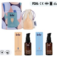 İrie Adet Kabı Regl Kabı Menstrual Cup Intim Yıkama Ph Dengeli Genital Bölge ve Adet Kabı Temizleyici +  Su Bazlı Intim Nemlendirici Bölge Kayganlaştırıcı