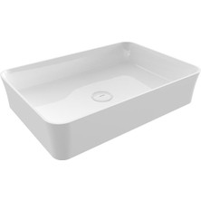 Bocchi Sottile Slim Tezgahüstü Lavabo 55X38 Beyaz 1476-001-0125