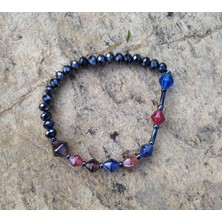 HD Marketim Bileklik Doğal Taş Çakra Elastik Sevgili Çift Bilekliği Unisex Bilezik 13972