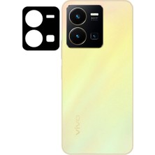 Apsuwa Vivo Y22S Ekran Koruyucu Seramik Tam Ekran 2 Adet + Kamera Lens Koruyucu