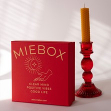 Mie Box Macabeli Enerji Seti (Macabe Incili Sedef Tütsülük + Palo Santo Tütsü + Balmumu Mum + Adaçayı Tütsü Demeti + Kese + Tuz) Ritüel Kiti