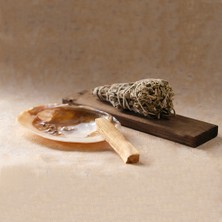 Enerji Ritüel Seti - Wish Kit ( İncili Sedef Tütsülük +  Palo Santo Tütsü + Adaçayı Tütsü)