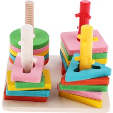 Çocuklar Okul Öncesi Ahşap Bulmaca Yapboz Erken Öğrenme Bebek Eğitim Oyuncakları (Yurt Dışından)