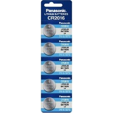 Panasonic CR2016 3V Lityum Para Düğme Pil 5'li Blister Ambalaj