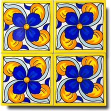Ikbal Çini Seramik 10X10 Desenli Karo 5'li 1 Paket ICS16