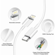 Abetto Apple iPhone Tüm Serilerle Uyumlu Hızlı Şarj Aleti Kablo Adaptör Set