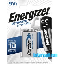 Energizer 9V Lityum Şarj Olmayan Pil Tekli Blister