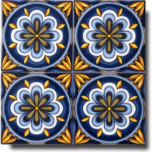 Ikbal Çini Seramik 10X10 Desenli Ayna Karosu 5'li 1 Paket ICS126