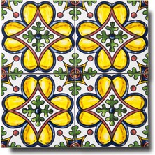 Ikbal Çini Seramik 10X10 Desenli Tepsi Karosu 5'li 1 Paket ICS133