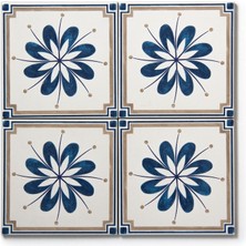 Ikbal Çini Seramik 10X10 Desenli Dekor Seramik 5'li 1 Paket ICS146