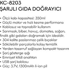 Kiwi 0269 Şarjlı Doğrayıcı