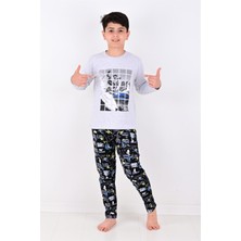 Vitmo Erkek Çocuk Winter Games  uzun Kollu Pijama Takımı 