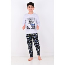 Vitmo Erkek Çocuk Winter Games  uzun Kollu Pijama Takımı 