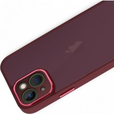 FitCase iPhone 14 Plus Kılıf Freya Lazer Lens Kamera Çerçeveli Silikon Kapak