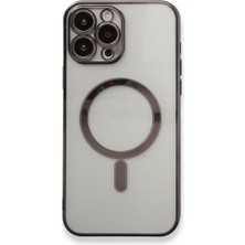 FitCase iPhone 11 Pro Max Kılıf Magsafe Özellikli Lazer Silikon Kapak