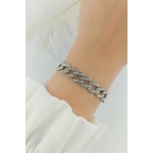 ÇLK Accessories Zirkon Taş Geçmeli Zincir Bileklik TRBILEK70196