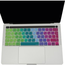 McStorey Macbook Pro Klavye Kılıfı UK Arapça Harf Baskı A1706 1989 2159 1707 1990 ile Uyumlu Dazzle