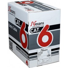 Nexans Cat6, 305M, 23AWG (0,58MM), Utp, %100  Bakır, Lszh Halogen Free, Kablo (Turuncu)