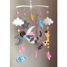 Keçeli Parti Hayalleri Beşik Dönencesi Müzik Kutulu Hayvan Figürlü