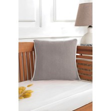 Ödel Home Buldan Kumaşı Biyeli Dekoratif Dolgulu Kırlent