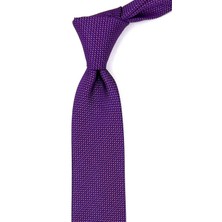 Kravatkolik Lacivert - Kırmızı Nokta Desen Slim Kravat SK7734