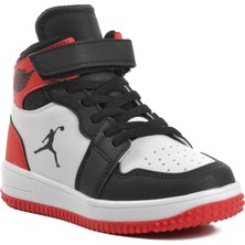 Cool Haykat Uzun-P Siyah-Kırmızı Çocuk Hi Sneaker