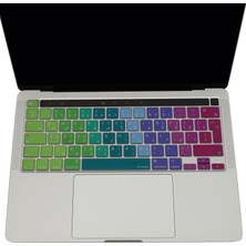 McStorey Macbook Pro Klavye Kılıfı 13 inç M1-M2 UK(EU) Arapça Baskı A2338 A2289 A2251 A2141 Uyumlu Dazzle