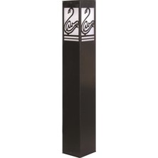 Avonnı BSU-68144-BSY-M6-B Siyah Boyalı Dış Mekan Aydınlatma E27 Aluminyum Akrilik Cam 12CM