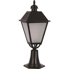 Avonnı BSU-68022-BSY-OP Siyah Boyalı Dış Mekan Aydınlatma E27 Aluminyum Döküm Dip Cam 35CM