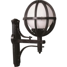 Avonnı BAP-68080-BSY-M4-OP Siyah Boyalı Dış Mekan Aydınlatma E27 Abs Polietilen Cam 35X23CM