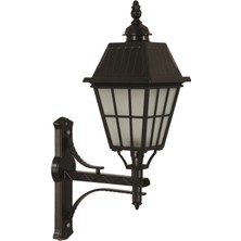 Avonnı BAP-68036-BSY-OP Siyah Boyalı Dış Mekan Aydınlatma E27 Aluminyum Cam 40X23CM