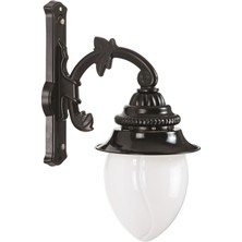 Avonnı BAP-68058-BSY-OP Siyah Boyalı Dış Mekan Aydınlatma E27 Aluminyum Akrilik Cam 35X22CM