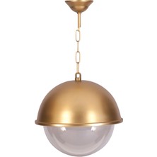 Avonnı BFE-68060-BSA-OP Sarı Boyalı Dış Mekan Aydınlatma E27 Aluminyum Polikarbon Cam 30CM