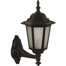 Avonnı BAP-68061-BSY-M1-OP Siyah Boyalı Dış Mekan Aydınlatma E27 Aluminyum Cam 25X20CM