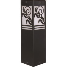 Avonnı BSU-68144-BSY-M1-K Siyah Boyalı Dış Mekan Aydınlatma E27 Aluminyum Akrilik Cam 12CM