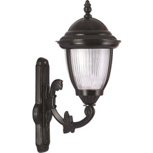 Avonnı BAP-68053-BSY Siyah Boyalı Dış Mekan Aydınlatma E27 Aluminyum Döküm Dip Polikarbon Cam 35X25CM