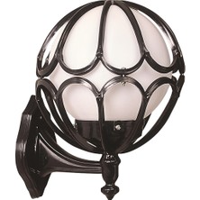 Avonnı BAP-68081-BSY-M6-OP Siyah Boyalı Dış Mekan Aydınlatma E27 Abs Polietilen Cam 28X23CM