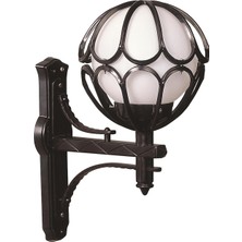 Avonnı BAP-68081-BSY-M5-OP Siyah Boyalı Dış Mekan Aydınlatma E27 Abs Polietilen Cam 35X23CM