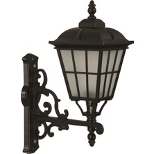 Avonnı BAP-68046-BSY-M1-OP Siyah Boyalı Dış Mekan Aydınlatma E27 Aluminyum Cam 40X23CM