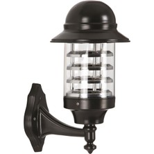Avonnı BAP-68138-BSY-M2 Siyah Boyalı Dış Mekan Aydınlatma E27 Aluminyum Polikarbon 25CM