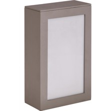 Avonnı BAP-68157-GR Gri Boyalı Dış Mekan Aydınlatma E27 Aluminyum Polikarbon/akrilik Cam 15CM