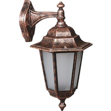 Avonnı BAP-68054-BKR-OP Kahverengi Boyalı Dış Mekan Aydınlatma E27 Aluminyum Polikarbon Cam 30X27CM