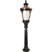 Avonnı BSU-68026-BSY-BOP Kahverengi/siyah Boyalı Dış Mekan Aydınlatma E27 Aluminyum Polikarbon Cam 30CM