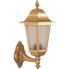 Avonnı BAP-68054-BSA-OP Sarı Boyalı Dış Mekan Aydınlatma E27 Aluminyum Döküm Dip Polikarbon Cam 31CM