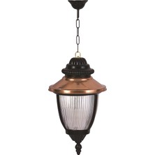 Avonnı BFE-68055-BSY Kahverengi/siyah Boyalı Dış Mekan Aydınlatma E27 Aluminyum Polikarbon Cam 25CM