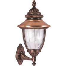 Avonnı BAP-68055-BKR Kahverengi Boyalı Dış Mekan Aydınlatma E27 Aluminyum Polikarbon Cam 30X25CM