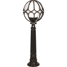 Avonnı BSU-68081-BSY-M8-BOP Siyah Boyalı Dış Mekan Aydınlatma E27 Abs Polietilen Cam 30CM