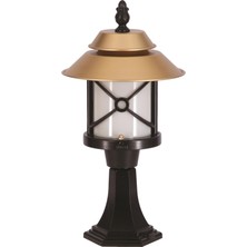 Avonnı BSU-68049-BSA-KOP Sarı/siyah Boyalı Dış Mekan Aydınlatma E27 Aluminyum Polikarbon Cam 30CM