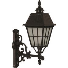 Avonnı BAP-68033-BSY-OP Siyah Boyalı Dış Mekan Aydınlatma E27 Aluminyum Cam 40X23CM